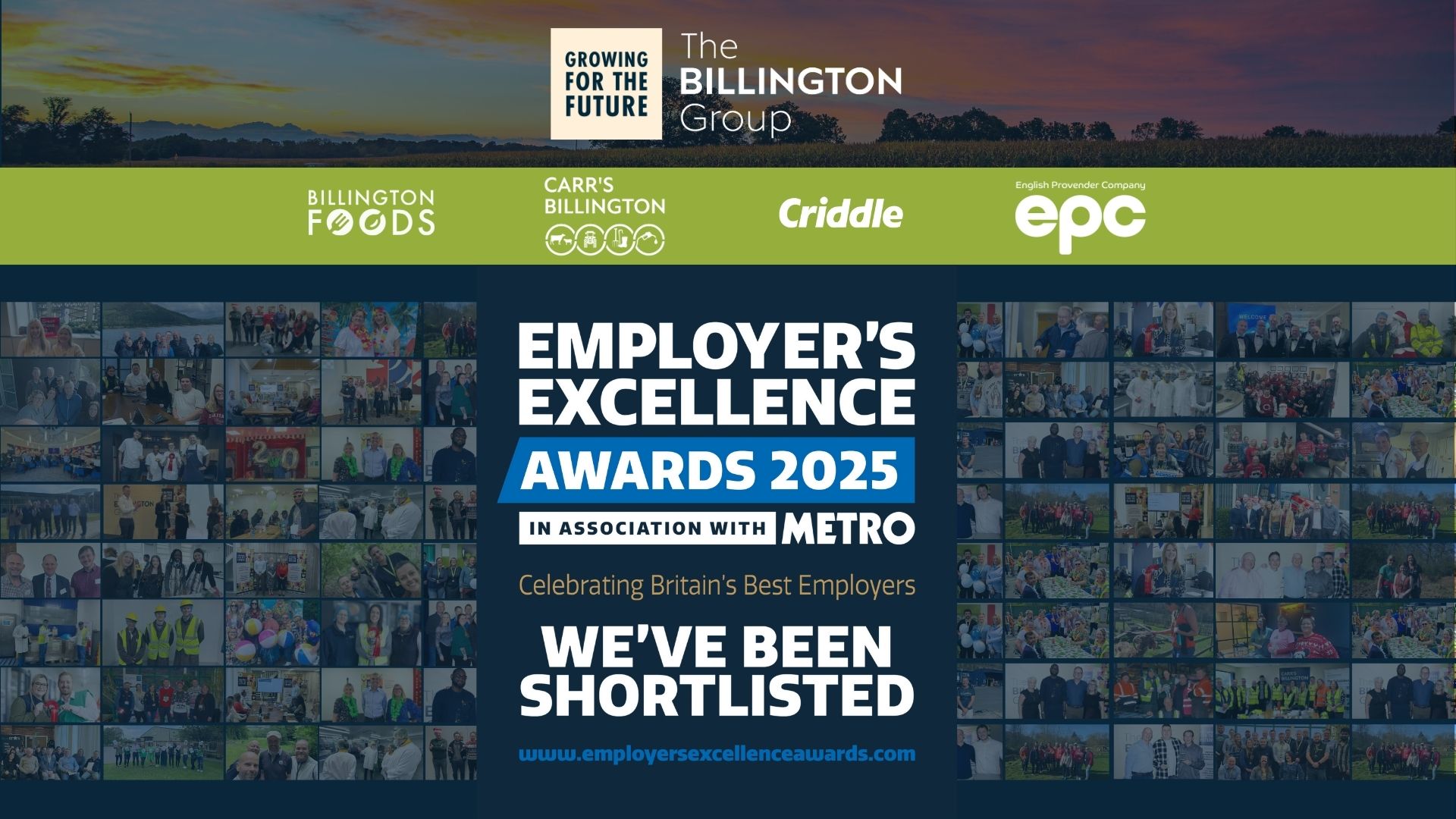 awards visual showing the group has been shortlisted